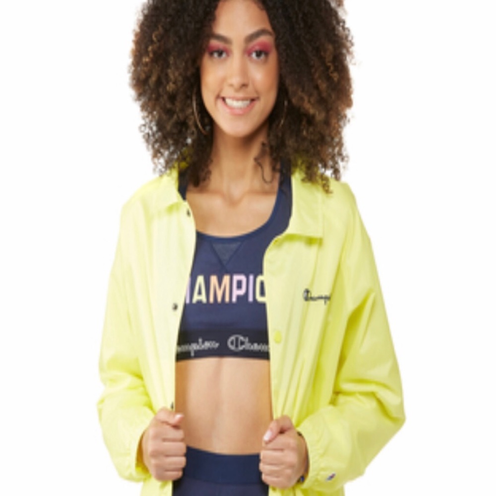 ****SOLD** *Champion Women's Cropped Coaches Jacket Size XL MSRP $60.00 Journey - Picture 2 of 4